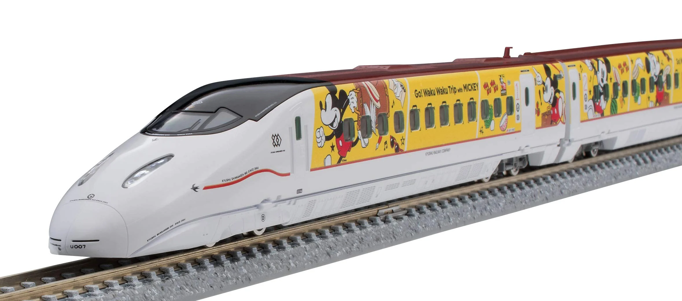 TOMIX Nゲージ 限定品 九州新幹線800 1000系 (JR九州 Waku Waku Trip 新幹線) 6両セット 97914 鉄道模型 電車 - Image 2