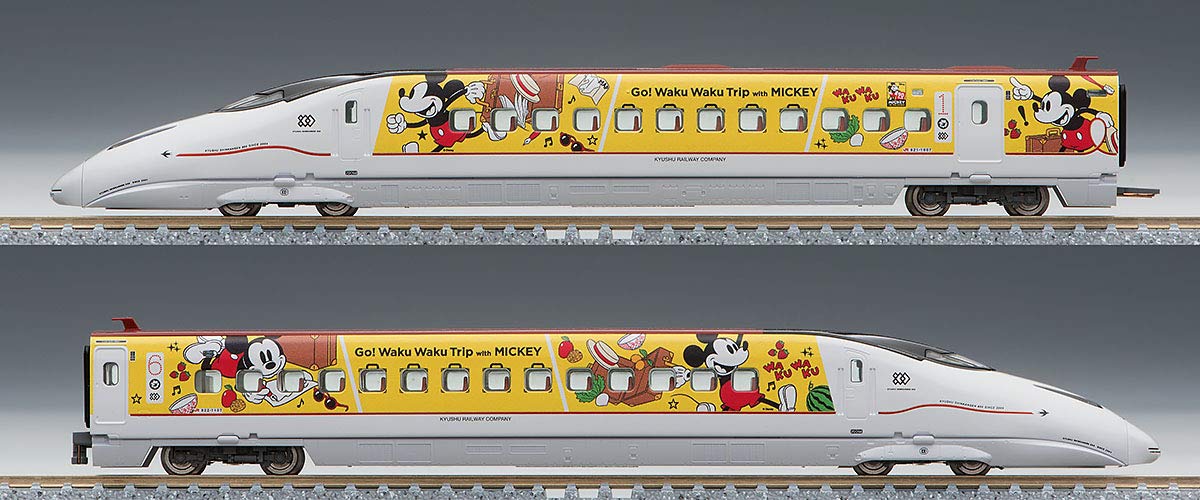 TOMIX Nゲージ 限定品 九州新幹線800 1000系 (JR九州 Waku Waku Trip 新幹線) 6両セット 97914 鉄道模型 電車 - Image 4