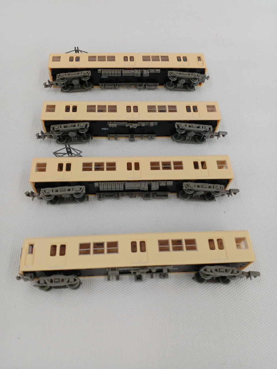 Tomytec 1/150 Tobu Railway 3000 Series (Sage Cream) 4-Car Set - Image 4