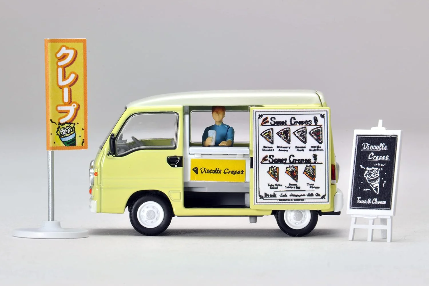 TOMYTEC 321613 1/64 Diocolle 64 #Car Snap 15a Crepe shop (Subaru Sambar Diaz Classic mobile sales car included) - Image 5