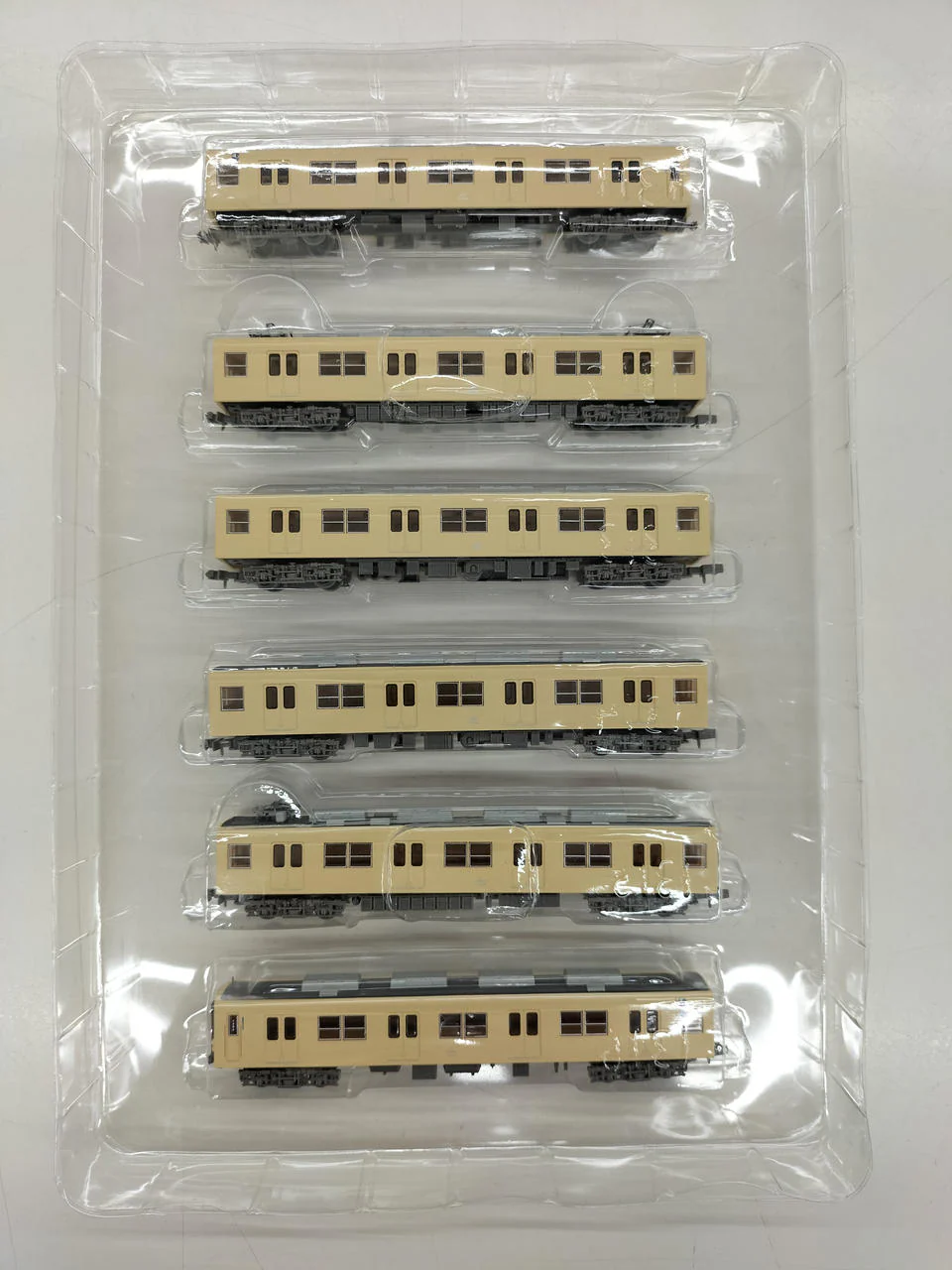 Tomytec Model Train Tobu Railway 8000 Series 8101 Sage Cream 6-Car Set - Image 3