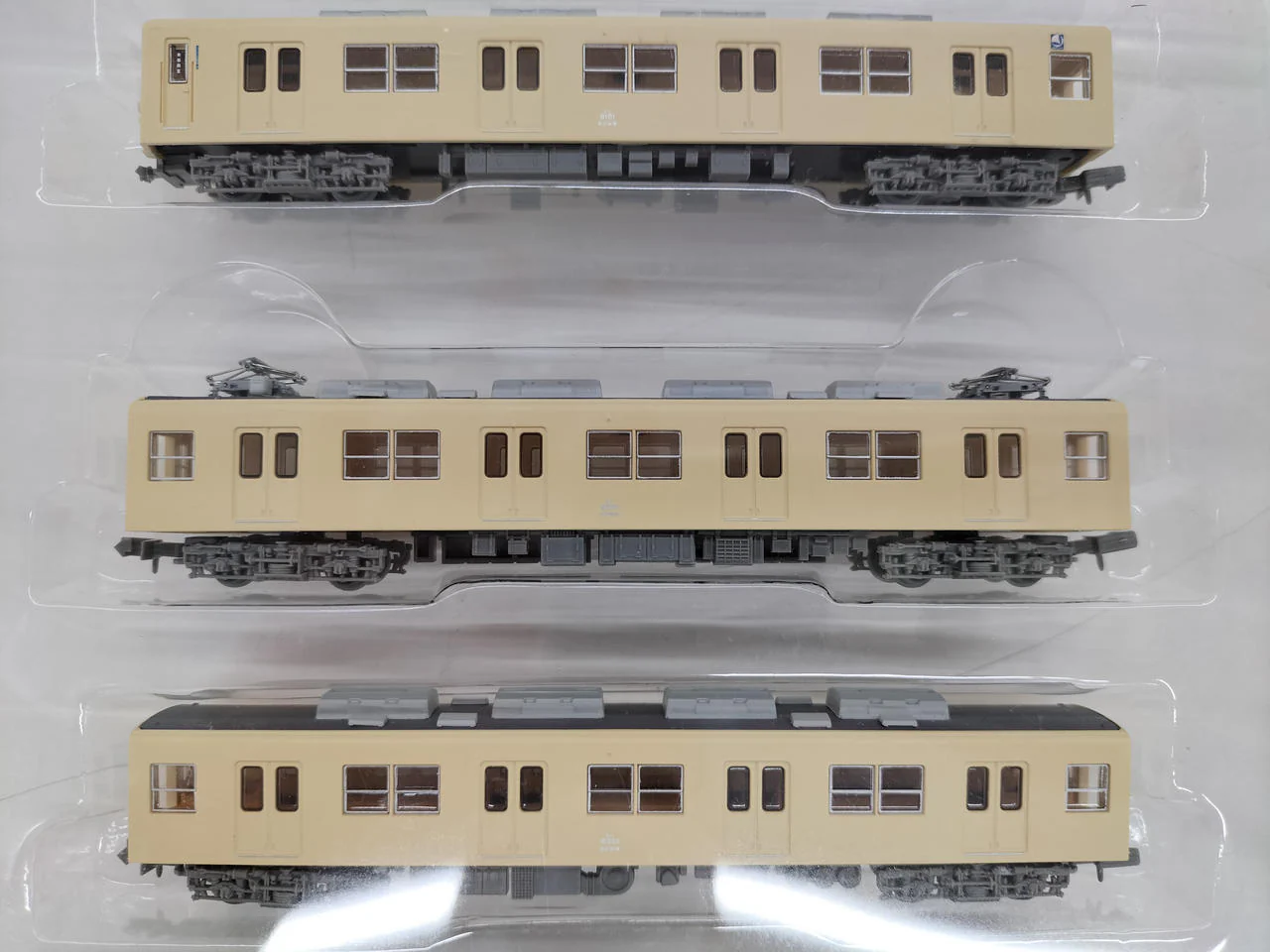 Tomytec Model Train Tobu Railway 8000 Series 8101 Sage Cream 6-Car Set - Image 4