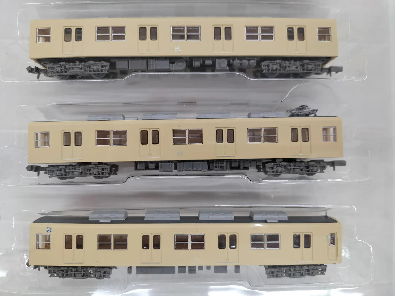 Tomytec Model Train Tobu Railway 8000 Series 8101 Sage Cream 6-Car Set - Image 5