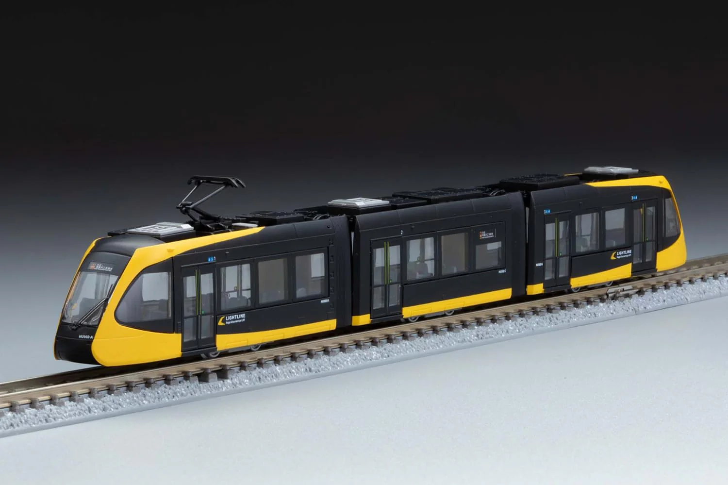 TOMYTEC (N Gauge) Railway Collection Utsunomiya Light Rail HU300 Series HU302 LIGHTLINE - Image 7