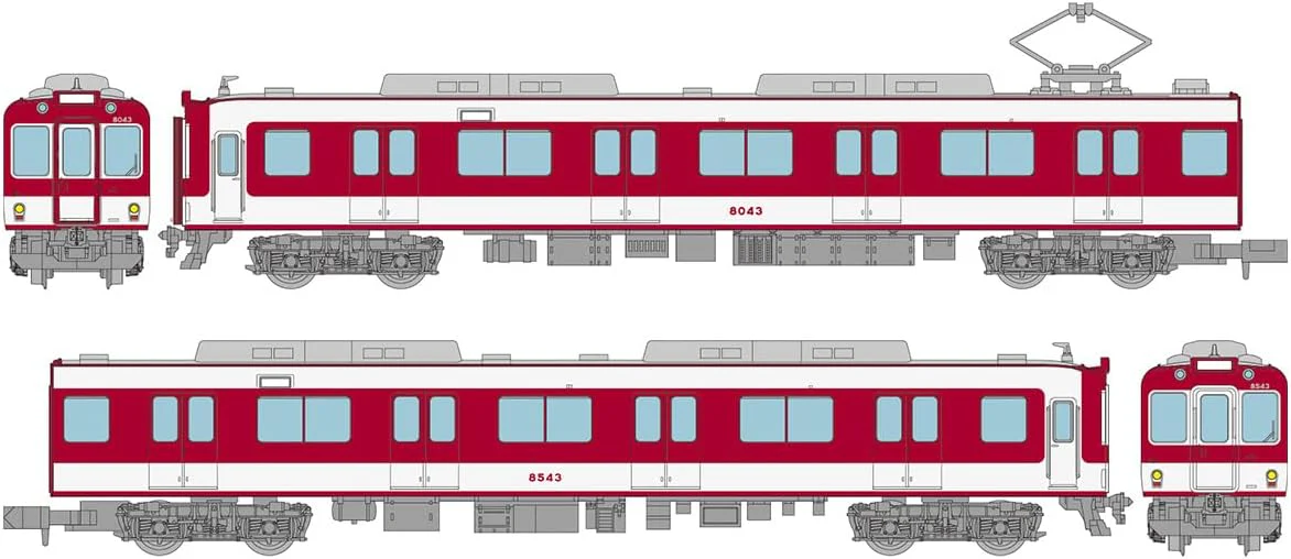 TOMYTEC Railway Collection Kintetsu Railway 8000 Series (Early Model New Paint with Bottom Stripe) 2-Cars Set A