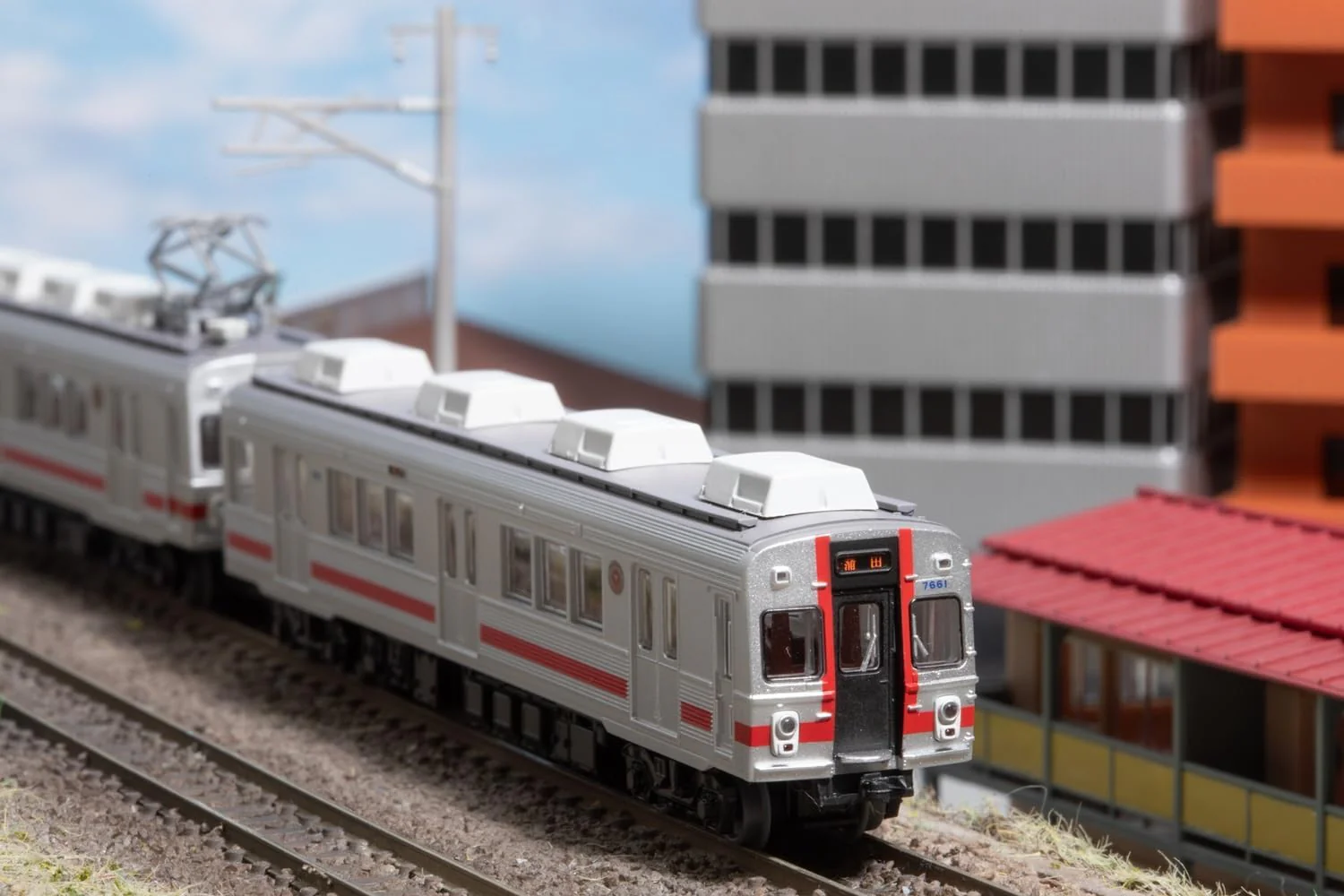 TOMYTEC Railway Collection Tokyu Corporation 7600 Series (7601 Formation) 3 Cars Set - Image 3