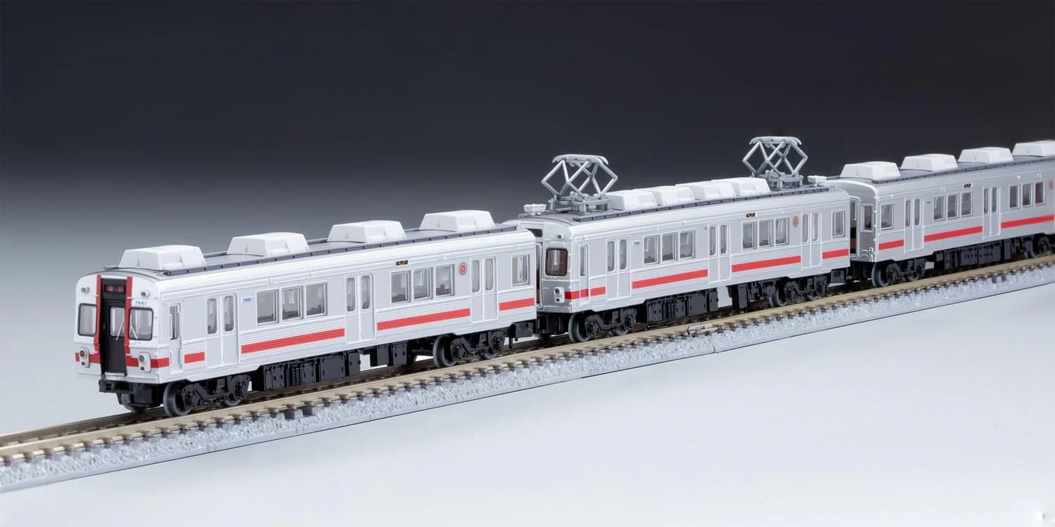 TOMYTEC Railway Collection Tokyu Corporation 7600 Series (7601 Formation) 3 Cars Set - Image 6