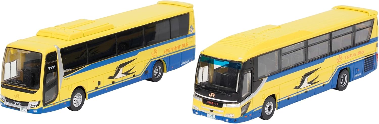 TOMYTEC The Bus Collection JR Tokai Bus Yellow Bus Set of 2