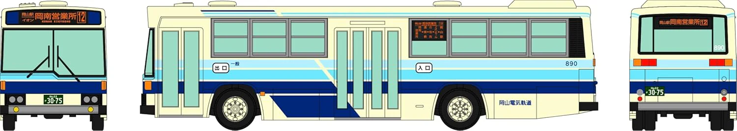 TOMYTEC The Bus Collection Okayama Electric Tramway Farewell Nishiko 58MC