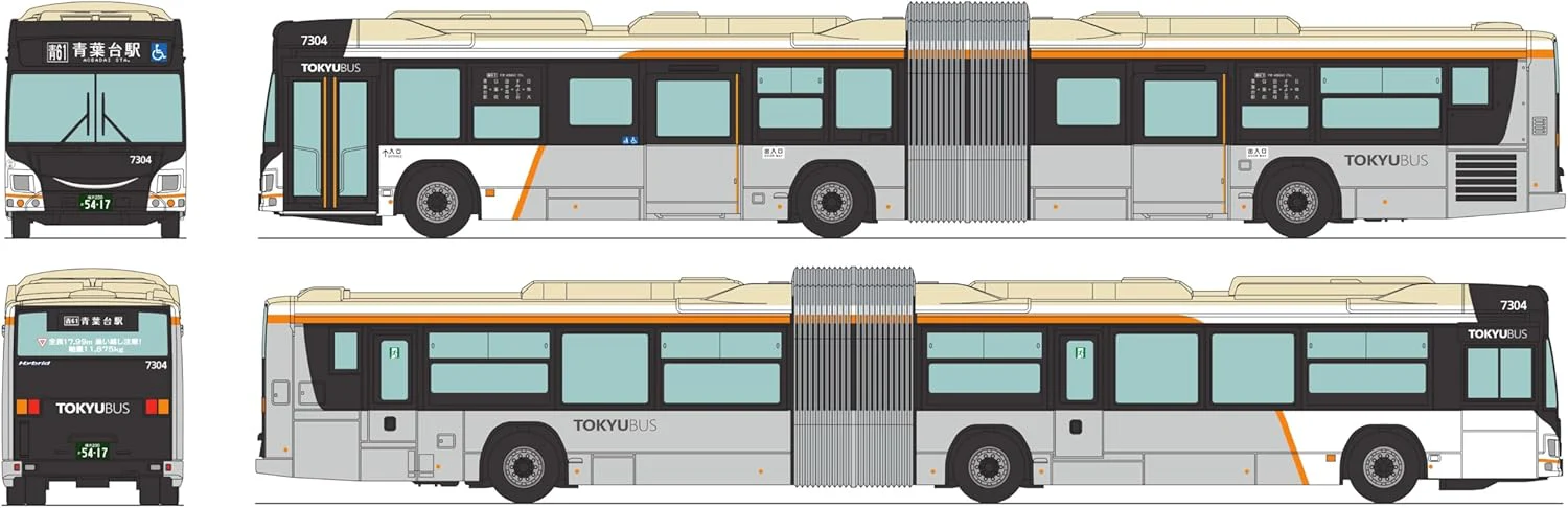 TOMYTEC The Bus Collection Tokyu Bus Tandem Liner No. 7304