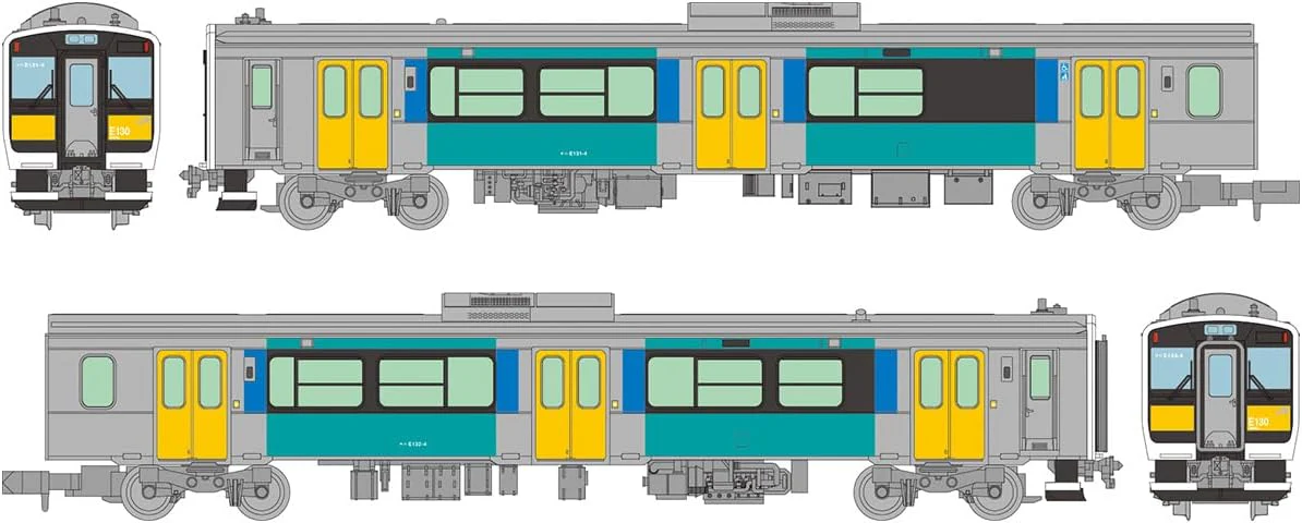TOMYTEC The Railway Collection JR Kiha E131 & E132 (Suigun Line) 2 Cars Set - Image 6