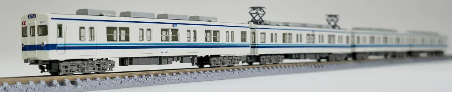 TOMYTEC The Railway Collection Tobu Railway 8000 Series Early Repair Car 8127 Formation 4 Car Set - Image 7