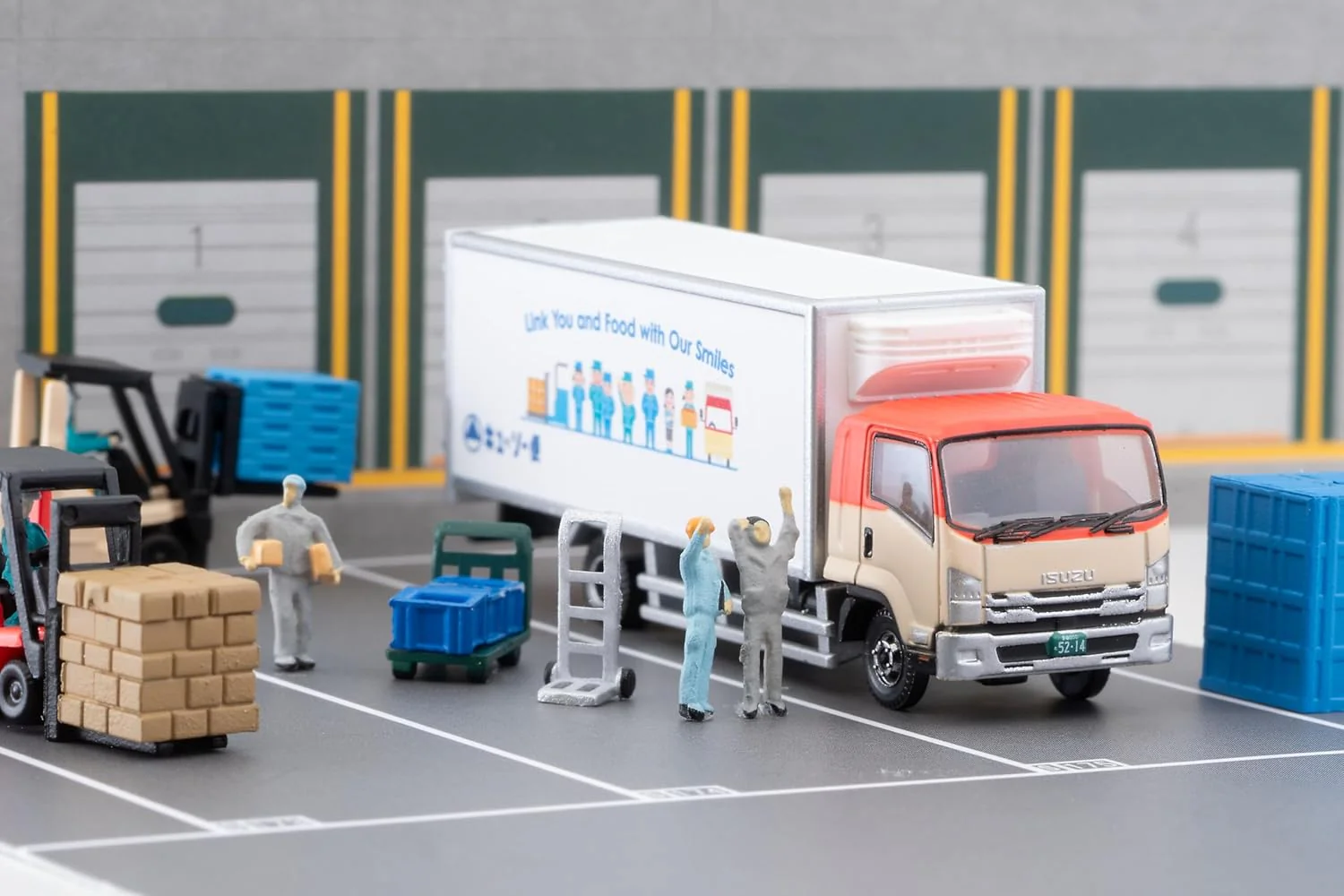 TOMYTEC The Truck Collection Logistics Site Truck Set B Kiyusobin - Image 7