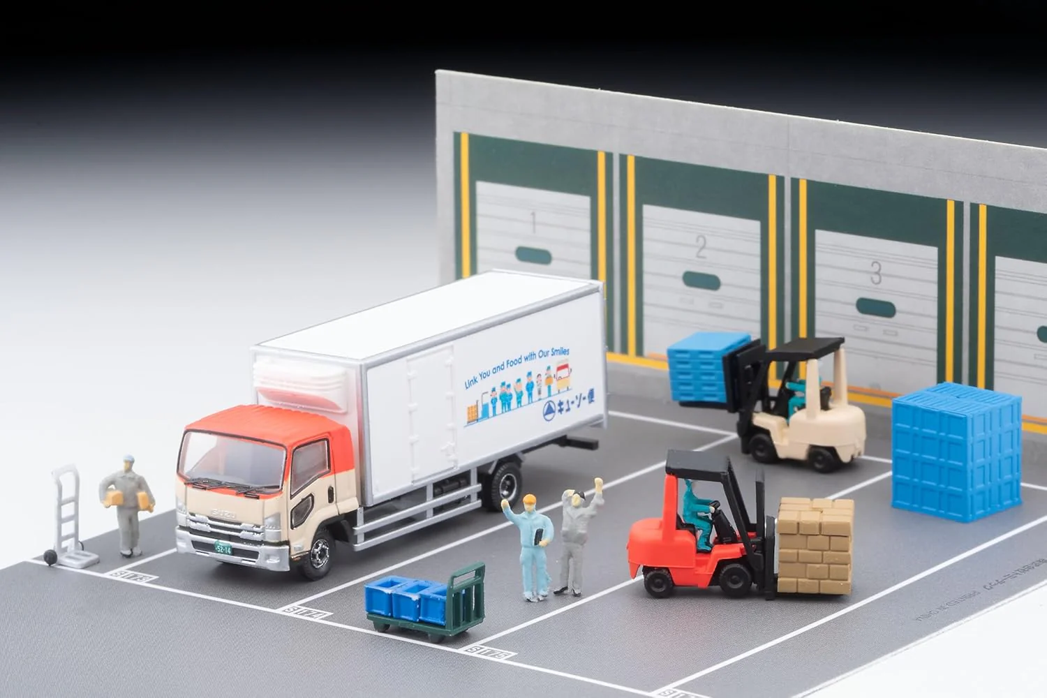 TOMYTEC The Truck Collection Logistics Site Truck Set B Kiyusobin - Image 8