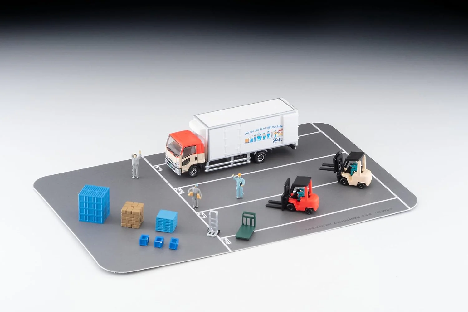 TOMYTEC The Truck Collection Logistics Site Truck Set B Kiyusobin - Image 9