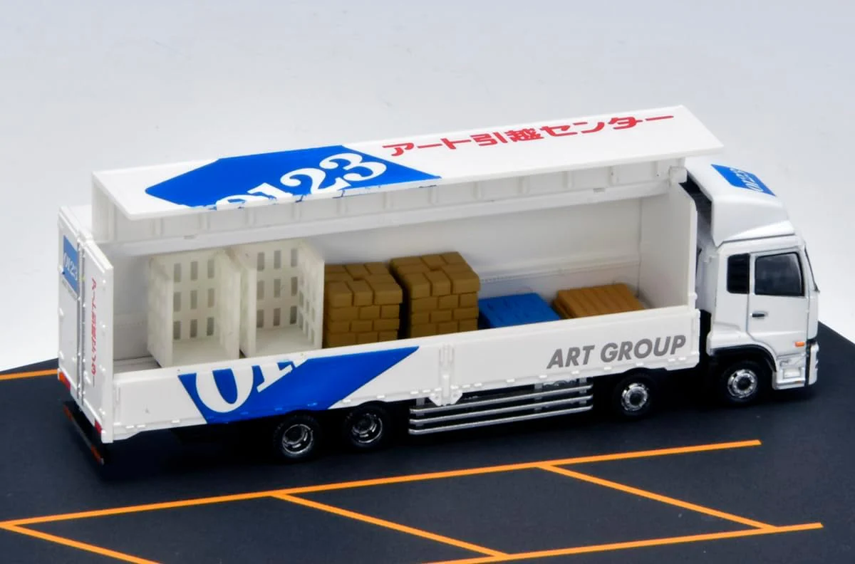 TOMYTEC The Truck Collection Torakore Logistics Site Wing Van Set C Art Moving Center Diorama Supplies - Image 7