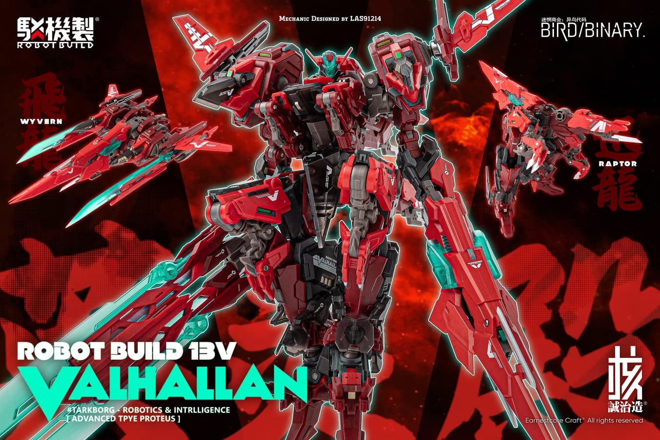 Wave KM079 Seiji Nakara Robot Build RB-13V VALHALLAN Eireiden - Image 2