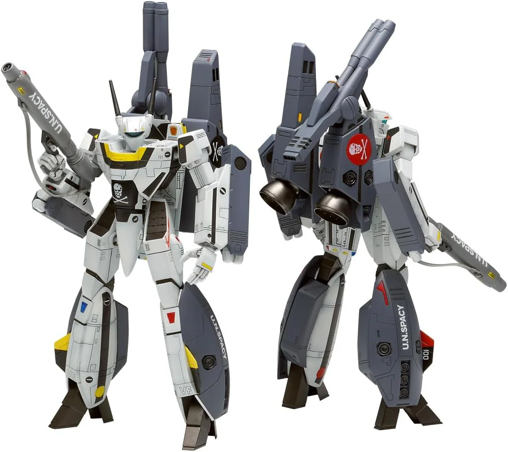 Wave MC-070 1/100 Super Dimension Fortress Macross VF-1S Strike Valkyrie Battroid, Teruki Ichijo/Roy Fokker Machine - Image 5