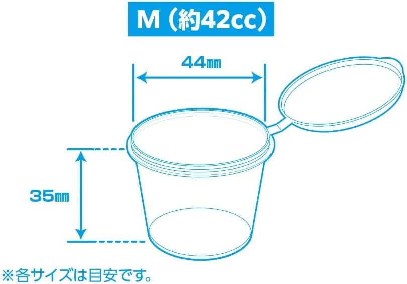 Wave OF-037 Finish Products Series PP Paint Cup with Lid Medium - Image 6