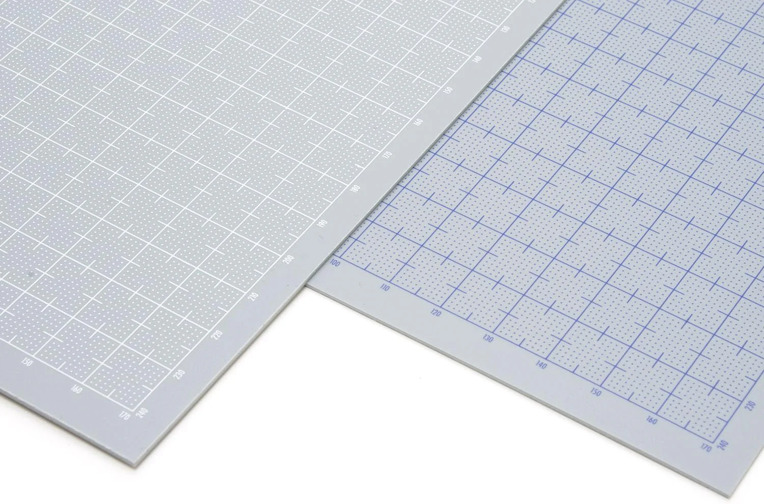 Wave OM-405 Material Series Plastic Plate B5 Gray 0.08 inch (2.0 mm) Thickness (with Graduations: White) - Image 3