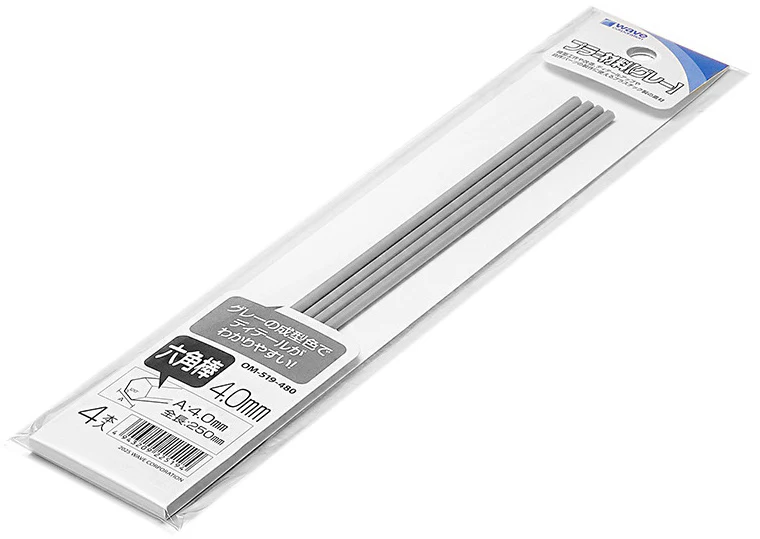 Wave OM519 Plastic = Material [Gray] Hexagonal bar (4.0mm)