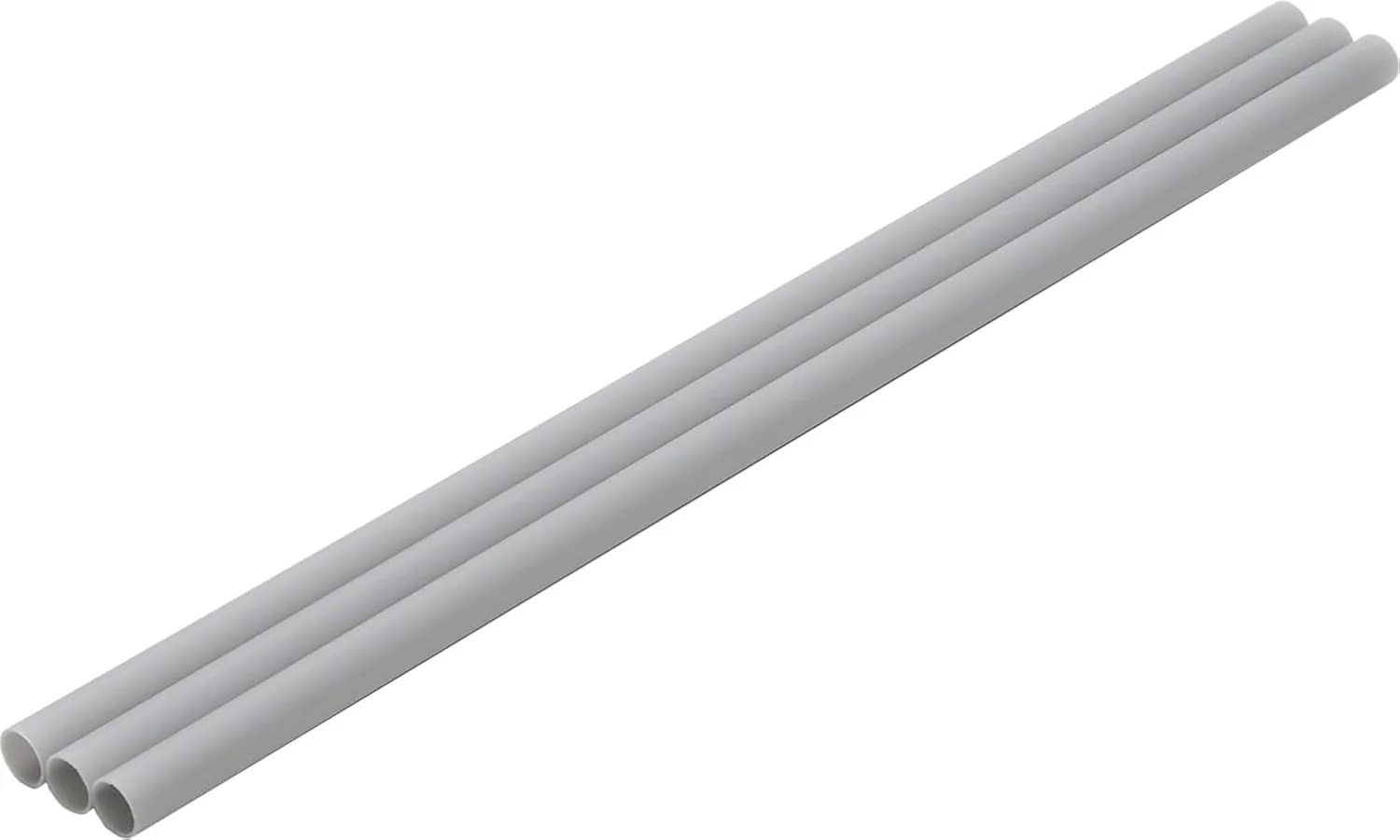 Wave OM527 Plastic Pipe [Gray] Thin Wall 9.0mm, Pack of 3