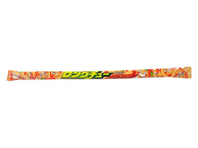 Yaokin Long Chewy Candy - Orange, 1 box (36 pcs)