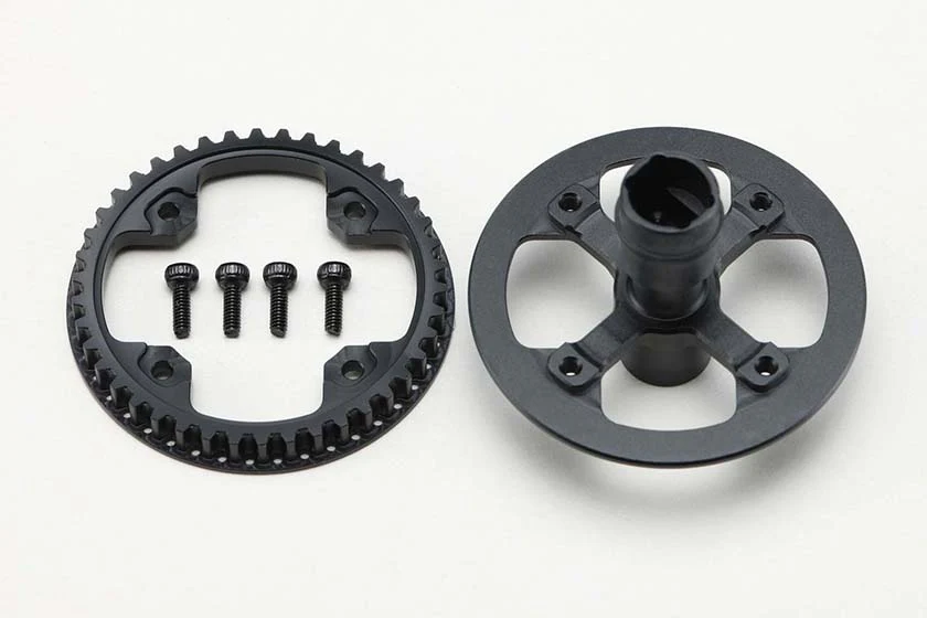 Yokomo MS-501M-2 Aluminum Spool (Solid Axle) with 42T Pulley for MS2.0