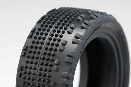 Yokomo YAU-6855B Cactus Fusion 1/10 Scale Yellow, 4WD Front Tire - Image 2