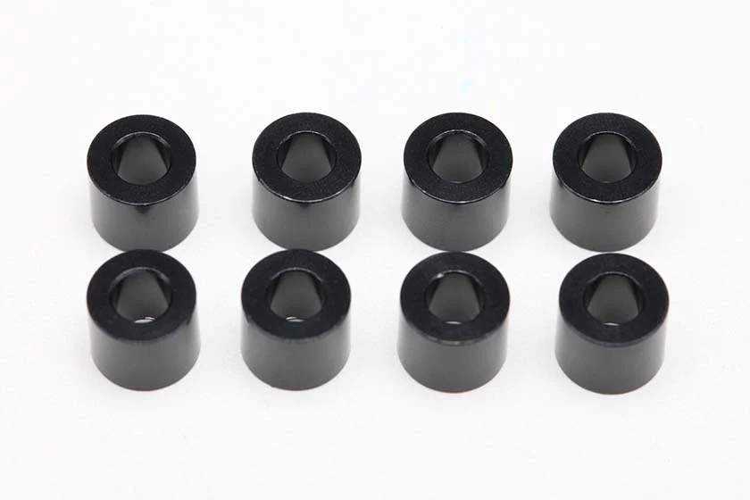 Yokomo ZC-A3650B 3x6x5.0mm Aluminium Spacer (8pcs/Black)