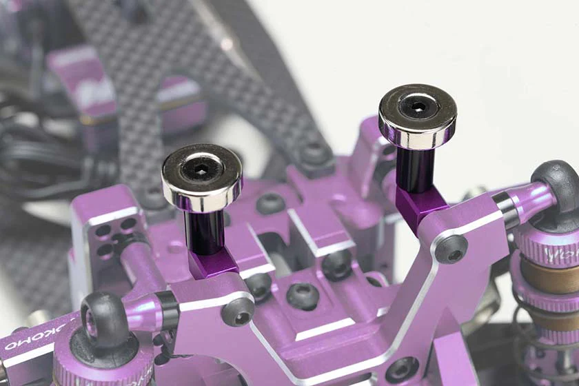 Yokomo ZS-016MGFP Magnet Front Body Mount Purple - Image 2
